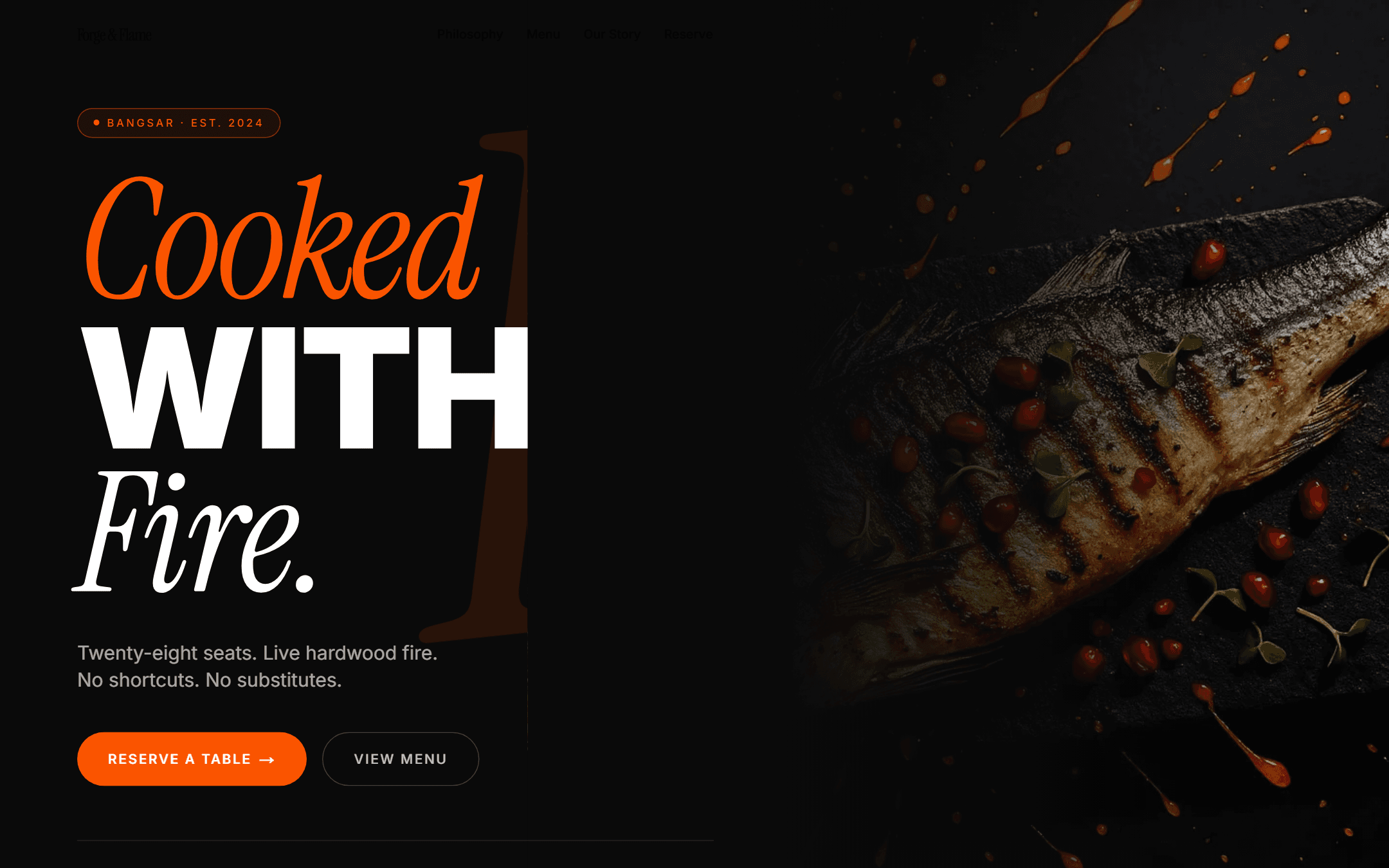 Pulse template — live site, top of page